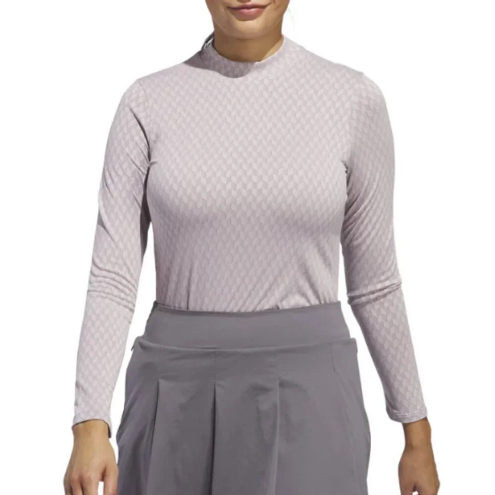 NWT New Adidas Women's Ultimate365 Tour Heat Rdy Medium M Mock Neck Polo Shirt - Picture 1 of 7